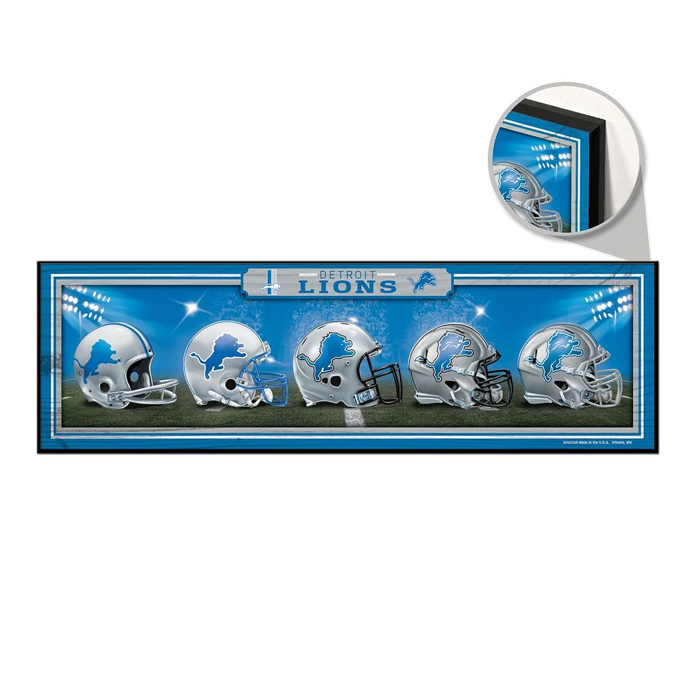 NFL Wood Sign 9"x 30" Lions
