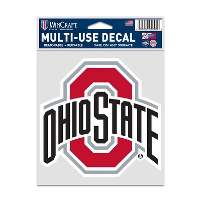 NCAA Multi Use Decal 3.75x5 Logo Ohio State Buckeyes