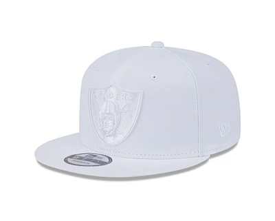 NFL Hat 950 Basic Snapback White on White Raiders