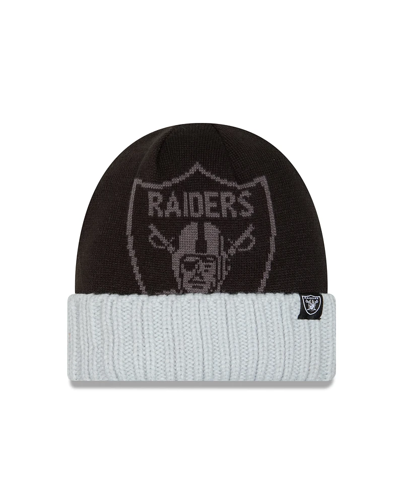 NFL Knit Hat Oversize Cuff Raiders