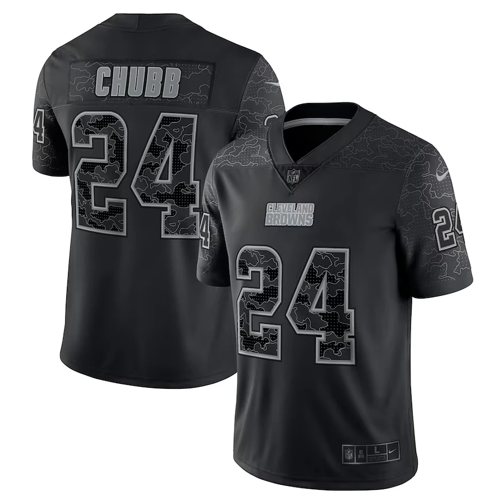 NFL Player Limited Fashion Jersey Black Nick Chubb Browns