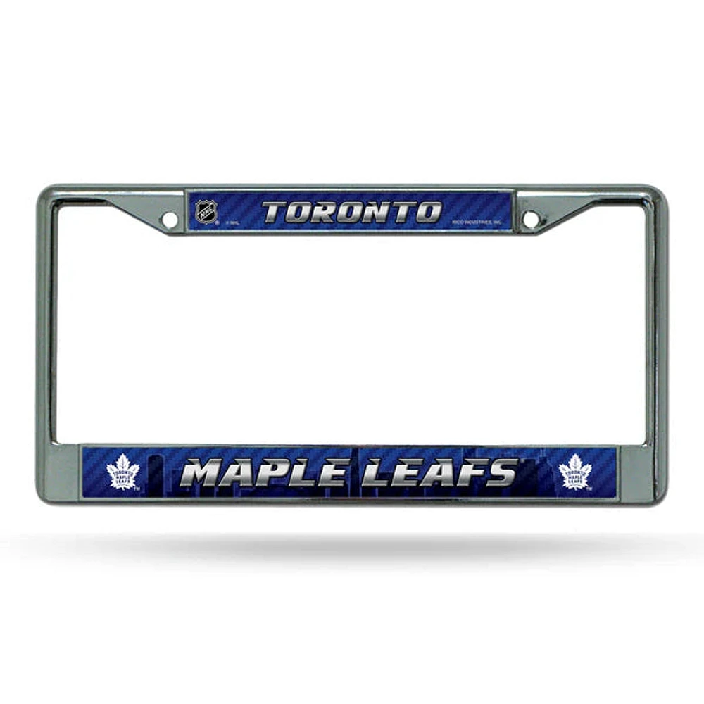 NHL License Plate Frame Chrome Maple Leafs