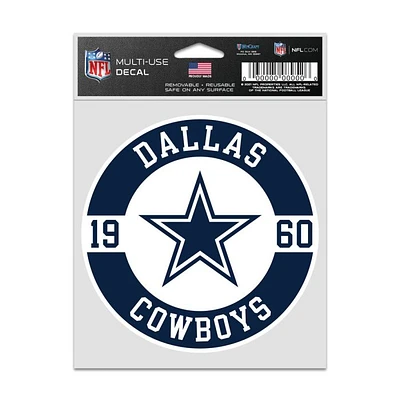 NFL Multi Use Decal 3.75x5 Est. Cowboys