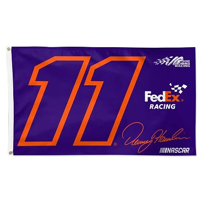 Nascar Team Flag 3x5 Denny Hamlin #11 FedEx Racing