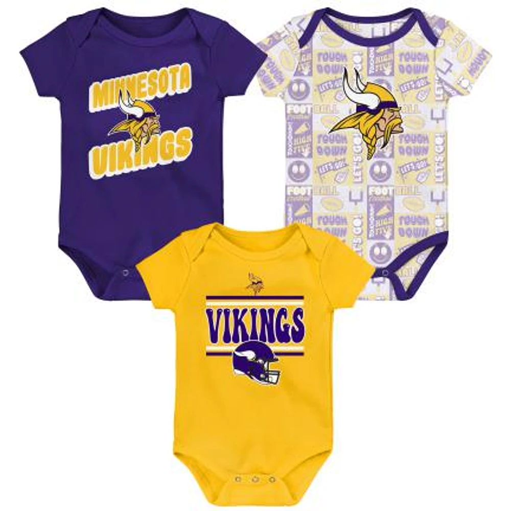 NFL 3pc Onesie Set Sunday Comic Vikings