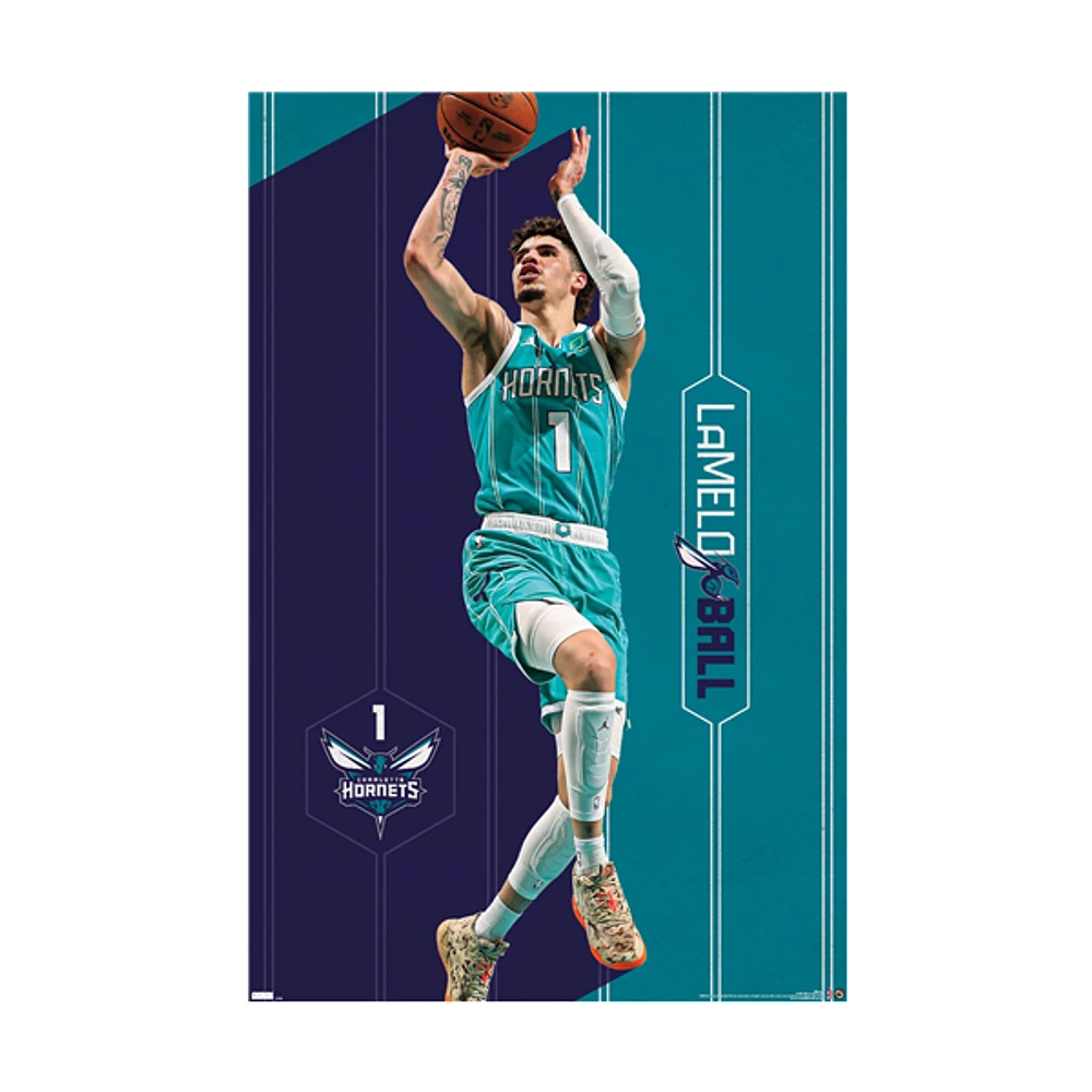 NBA Player Wall Poster LaMelo Ball Hornets