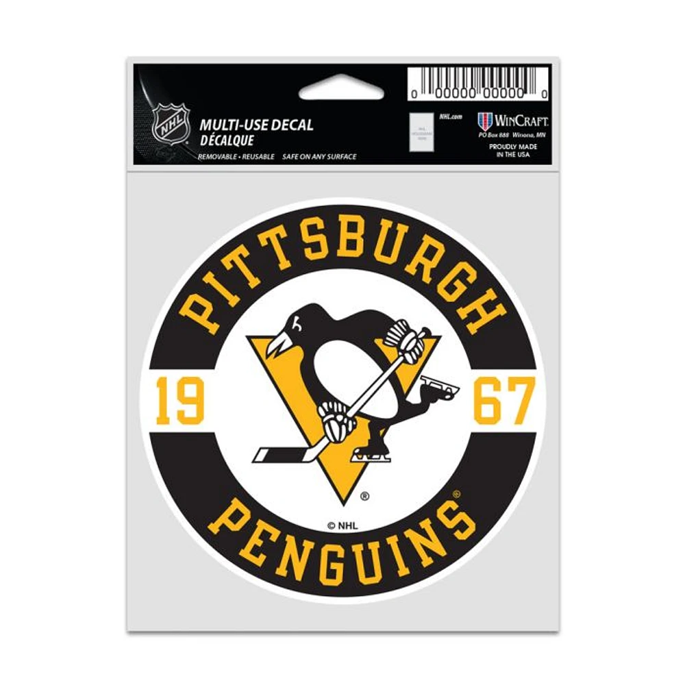 NHL Multi Use Decal 3.75x5 Est. Penguins
