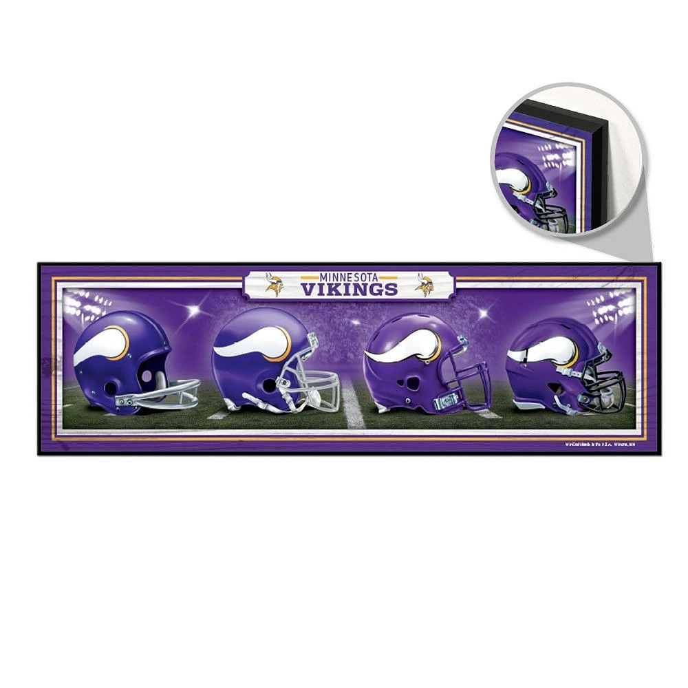 NFL Wood Sign 9"x 30" Vikings