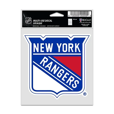 NHL Multi Use Decal 3.75x5 Rangers