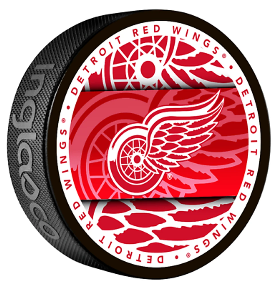 NHL Puck Souvenir Collector Medallion Red Wings