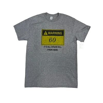 Age T-Shirt 60 Years Old Warning Sign