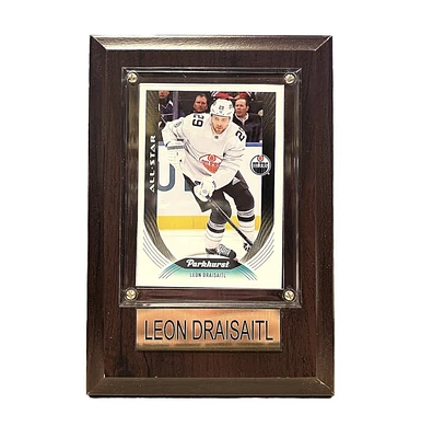 NHL Collectible Plaque with Card 4x6 Parkhurst Away Leon Draisaitl Oilers