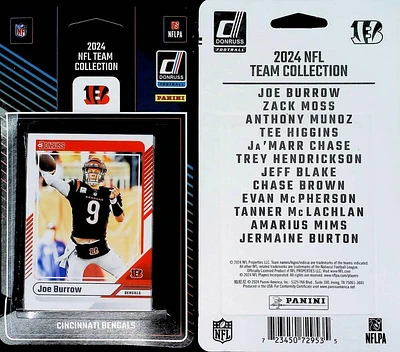 NFL 2024 Panini Trading Cards Donruss Team Set Bengals