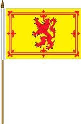 Country Mini-Stick Flag Scotland (Lion Rampant)