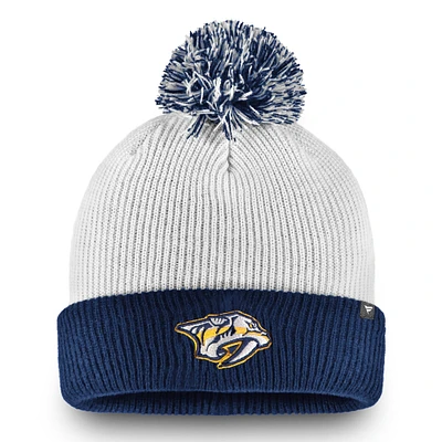 NHL Knit Hat Depth Cuffed With Pom Predators