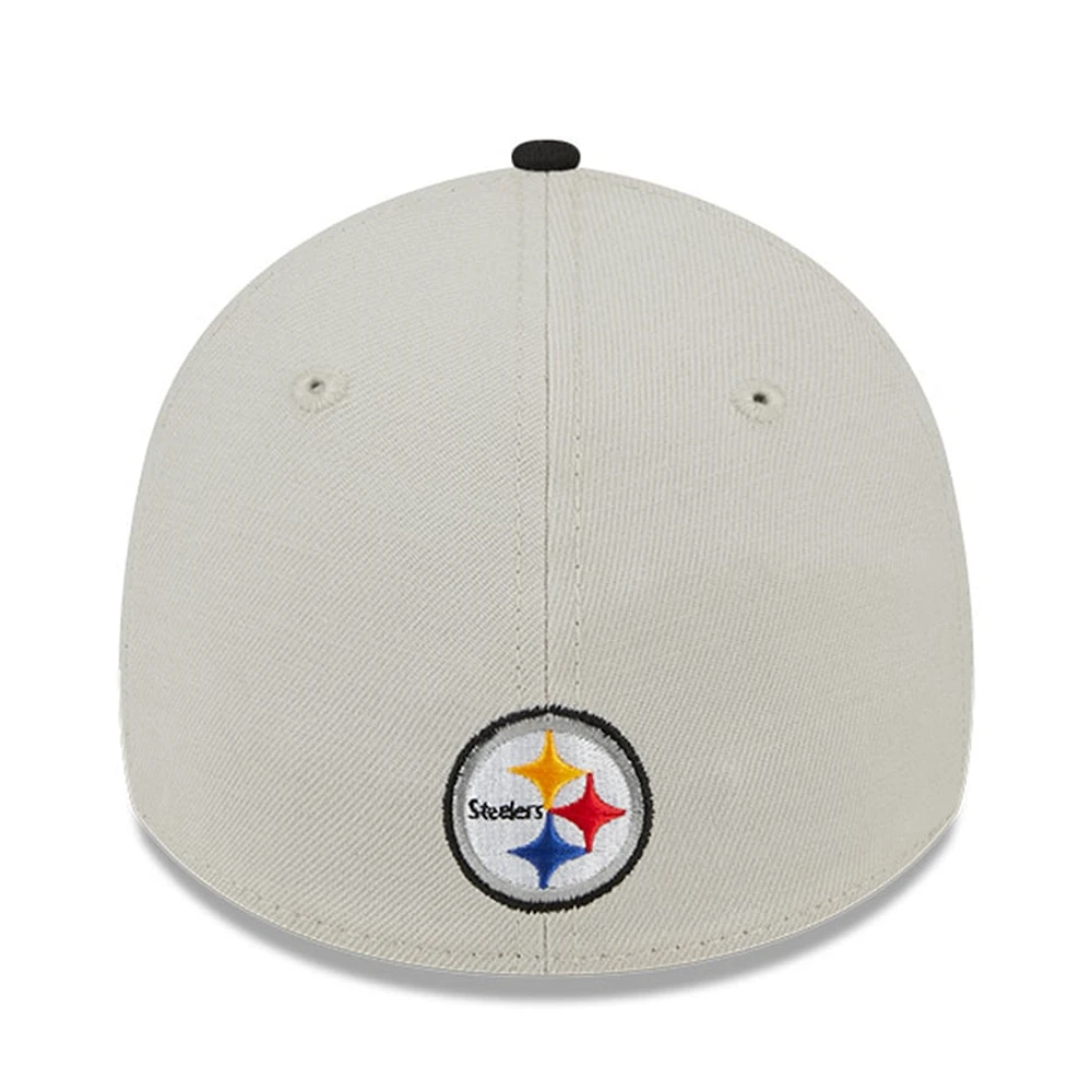 NFL Hat 3930 Draft 2023 Beige Steelers
