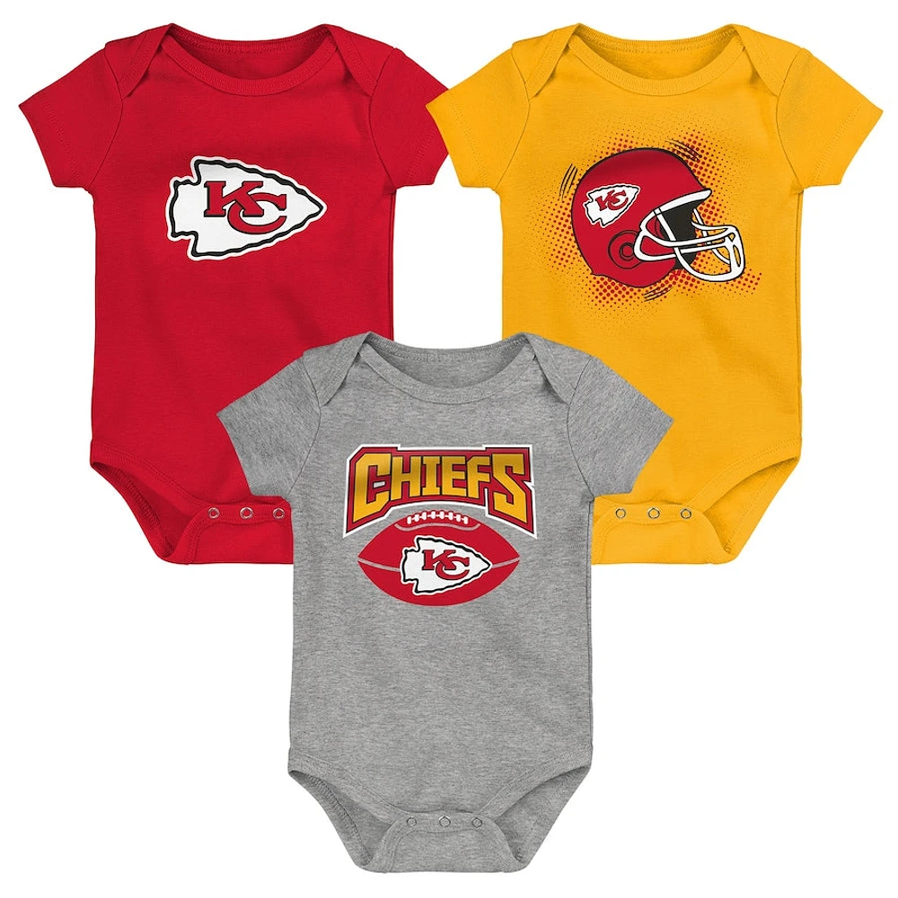 NFL Infant 3Pc Onesie Set Game On Chiefs