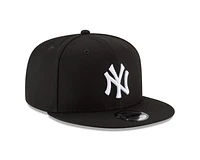 MLB Hat 950 Basic Snapback Black and White Yankees