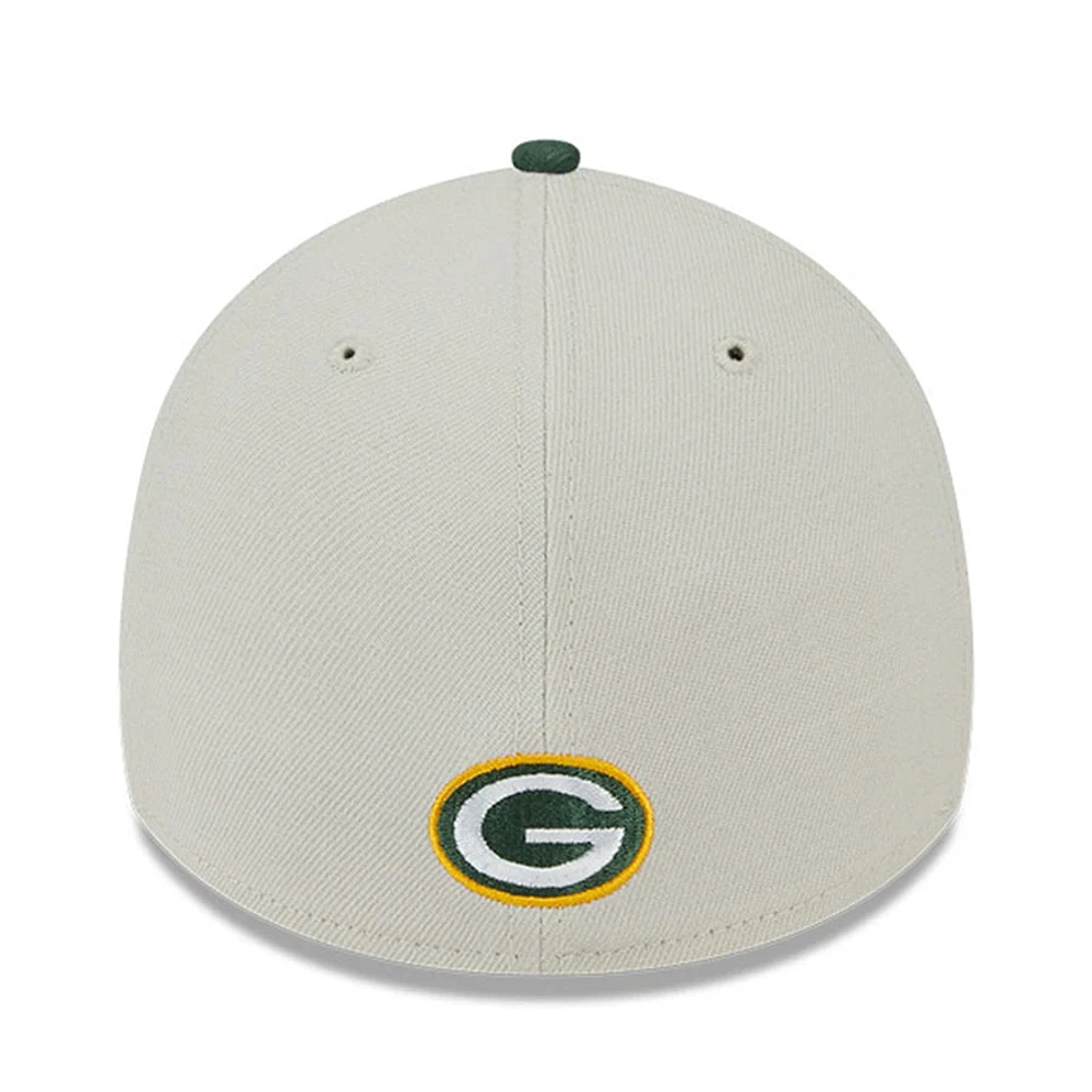 NFL Hat 3930 Draft 2023 Beige Packers