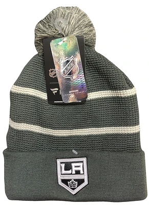 NHL Knit Hat Home Ice Beanie Cuff with Pom 2021 Kings