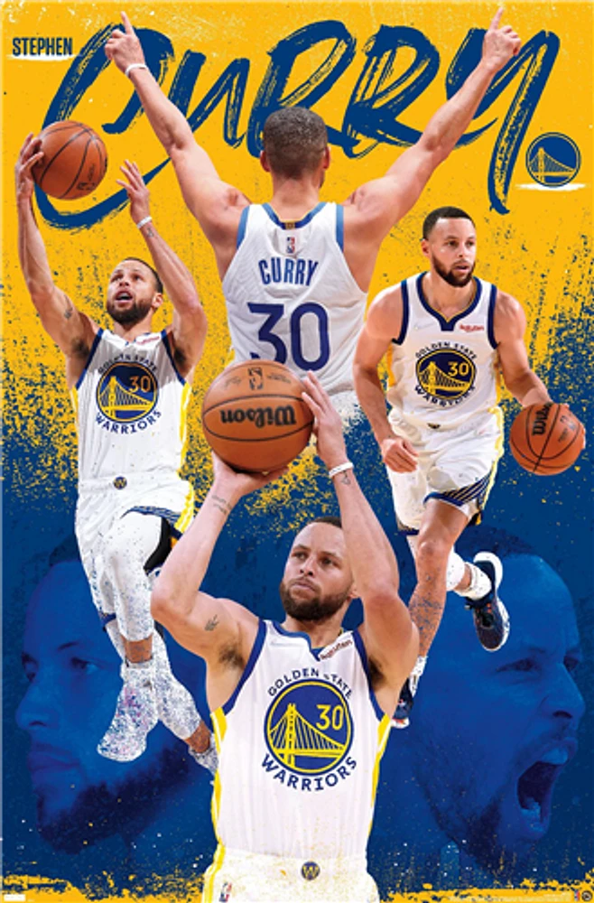 NBA Player Wall Poster Steph Curry Warriors
