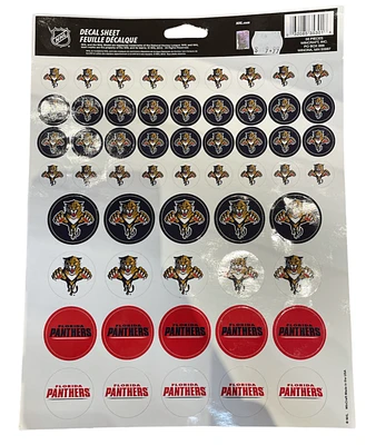 NHL Decal Sheet 56pcs Panthers (1993-2016 Logo)