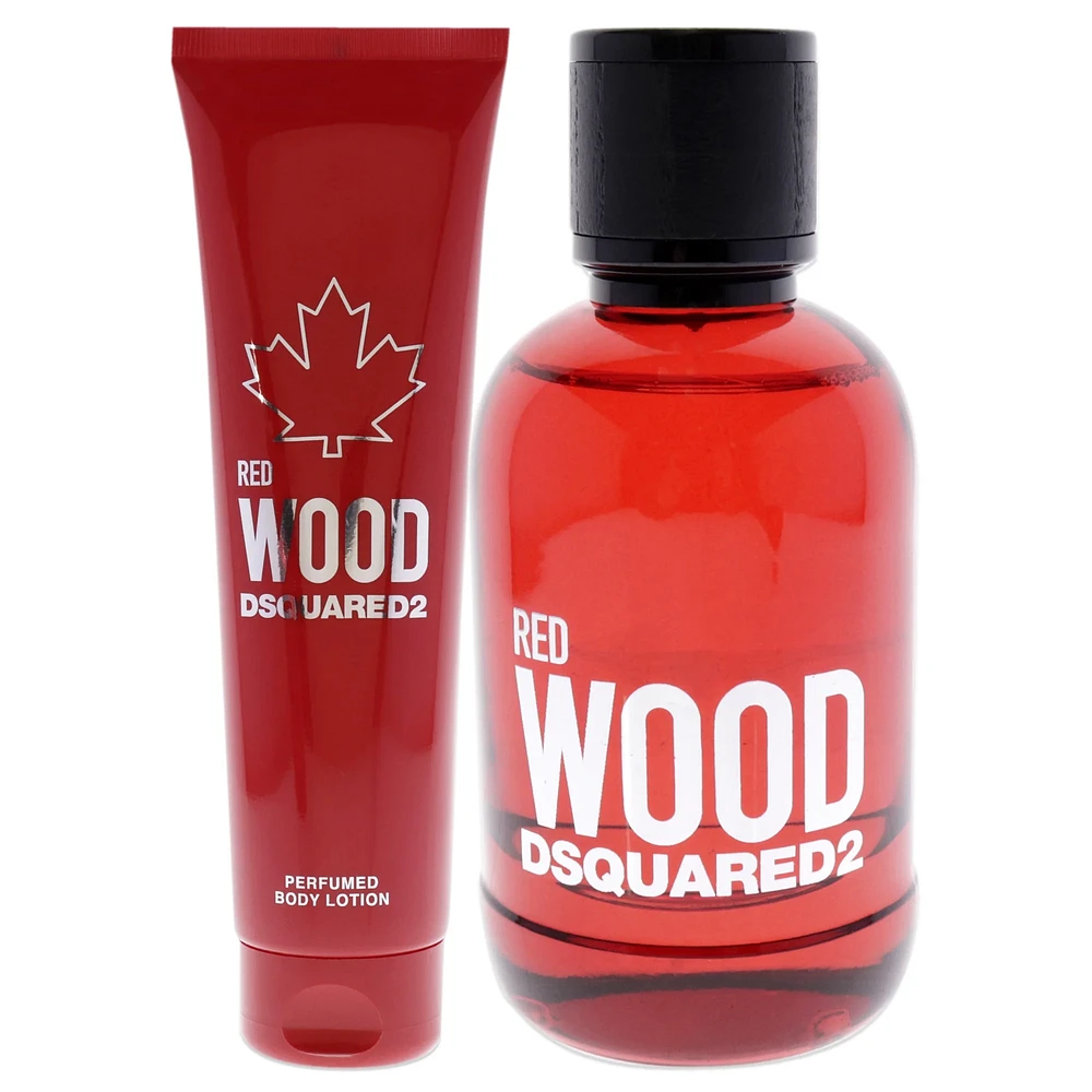 Red Wood 2 Piece Gift Set