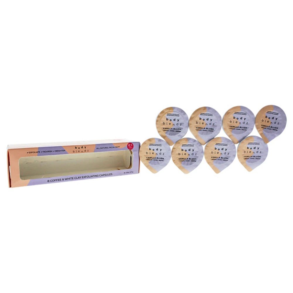 2-In-1 Mask and Scrub Exfoliating Capsules by BodyBlendz for Women - 8 x 10 ml Exfoliator