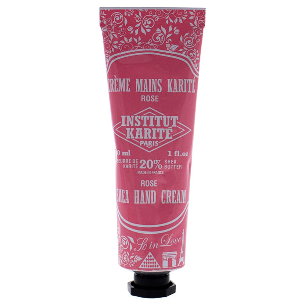 Paris Shea Hand Cream So In Love - Rose by Institut Karite for Unisex - 1 oz Cream