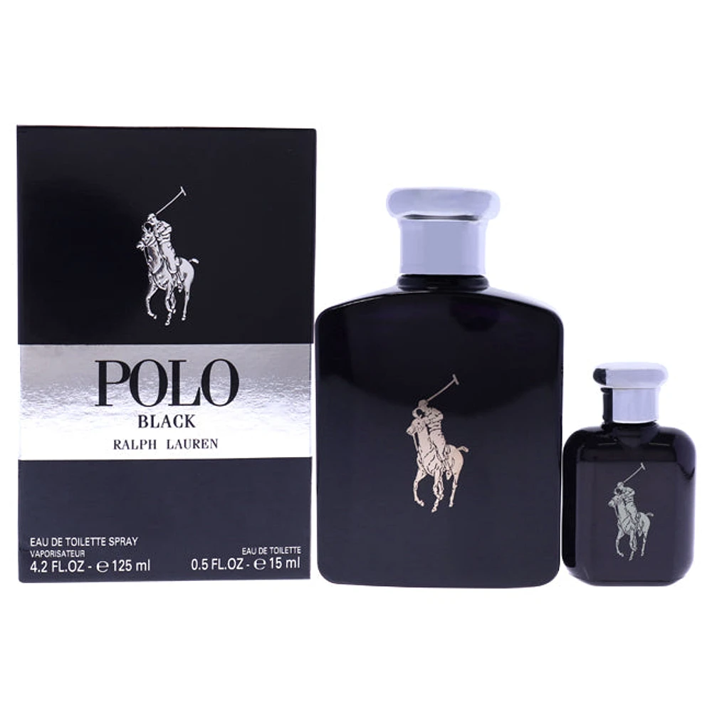 Polo Black by Ralph Lauren for Men - 2 Pc Gift Set