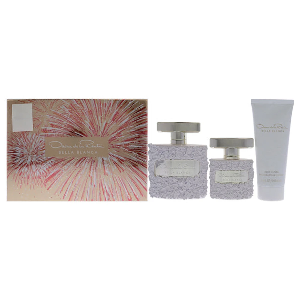 Bella Blanca by Oscar De La Renta for Women - 3 Pc Gift Set