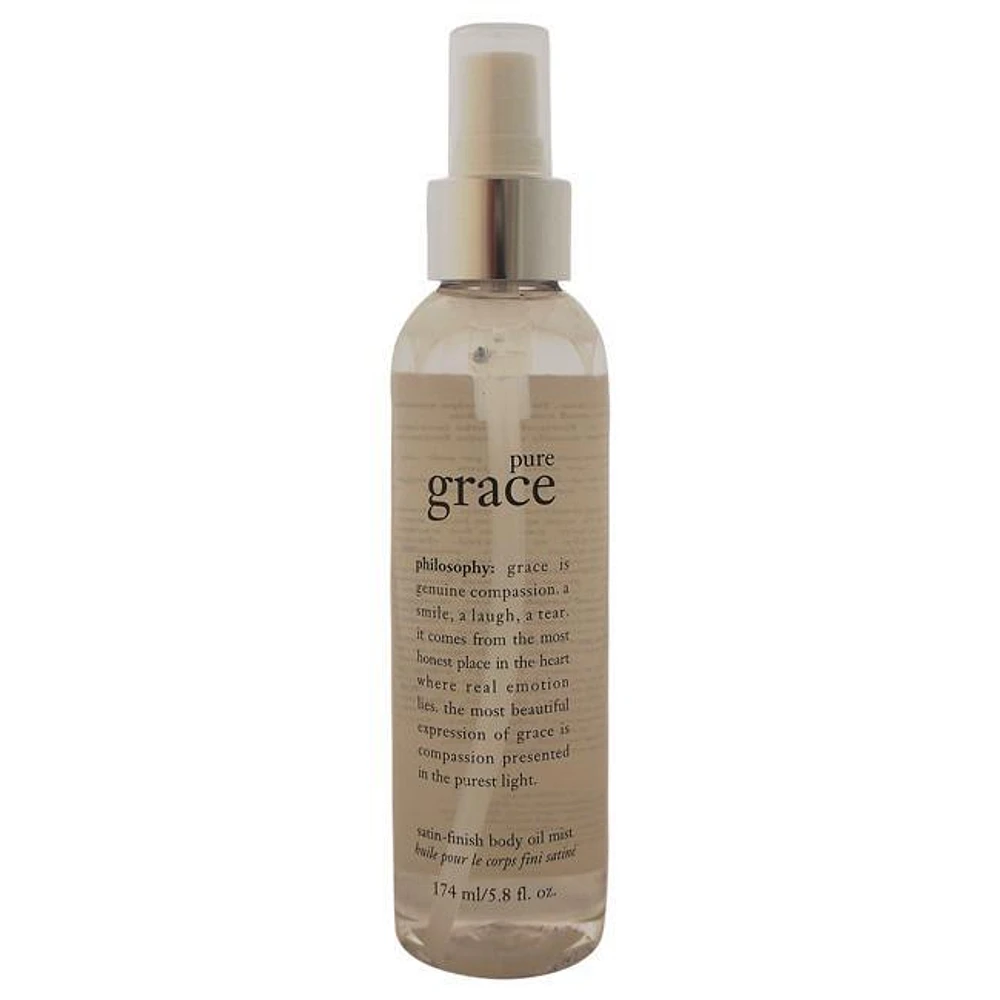 Pure Grace Satin-Finish Body Oil Mist by Philosophy for Unisex - 5.8 oz Oil Mist