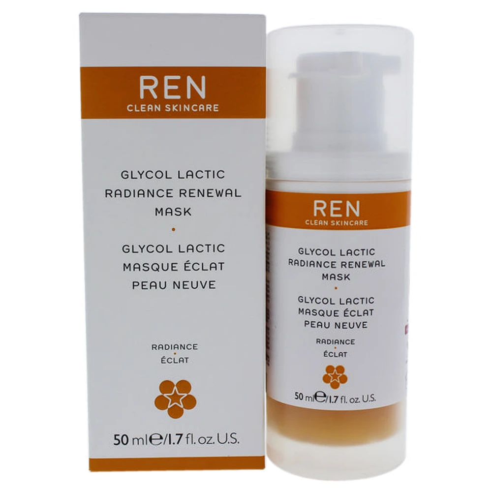 Glycol Lactic Radiance Renewal Mask by REN for Unisex - 1.7 oz Mask