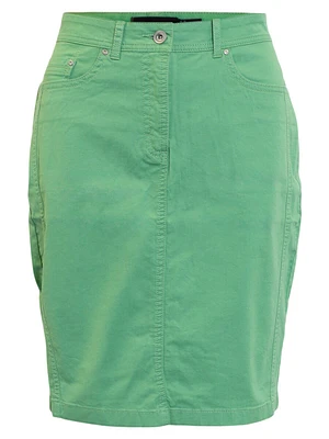 Panelled knee-length skirt/pocket