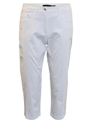 Denim-style capri pants