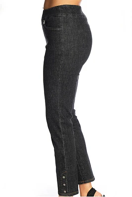 Pantalon en denim taille haute avec maintien