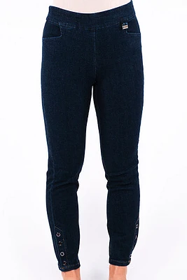 Pantalon en denim taille haute avec maintien