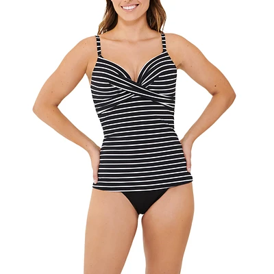 Cross-over push-up tankini swimsuit Top - separate