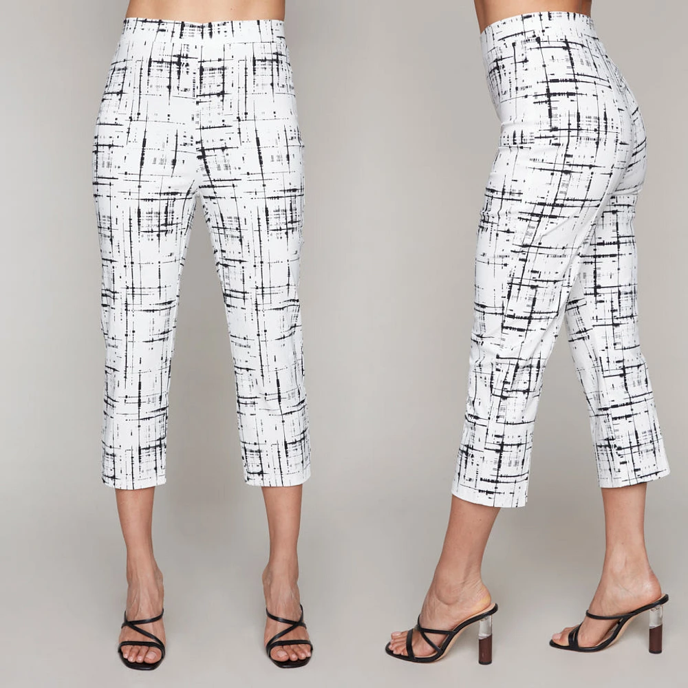 Printed pull-on capri pants - Compli K