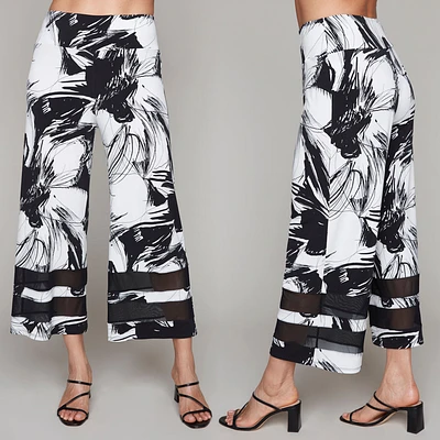 Pantalon capri avec bandes de mesh - Compli K