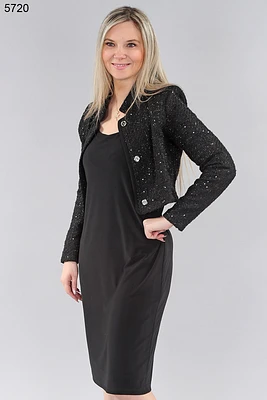 Sparkling short knit jacket - Michael Tyler