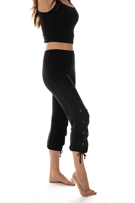 Pantalon capri au bas ajustable