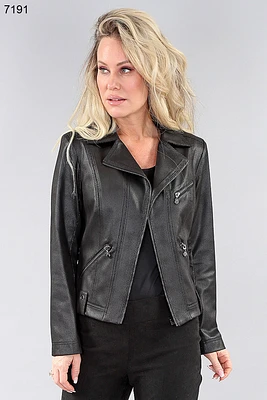 Short jacket vegan leatherette