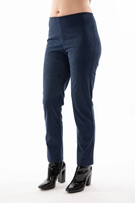 Pantalon uni à enfiler en corduroy
