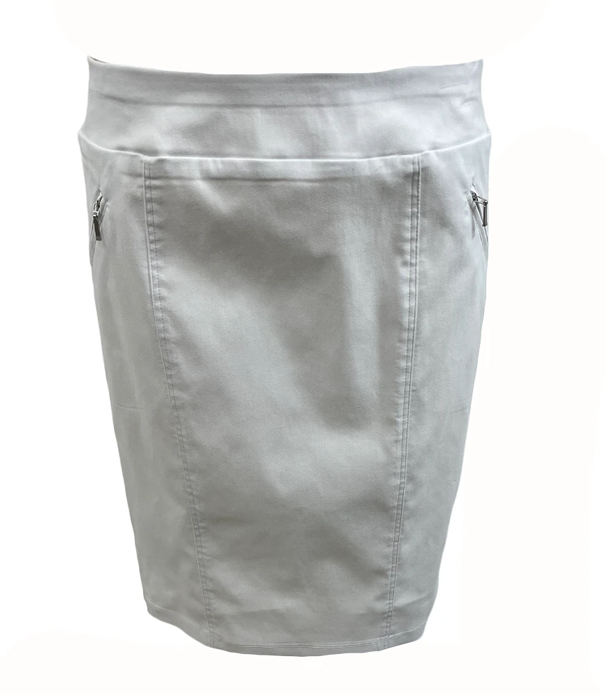 Short skirt with zipper pockets