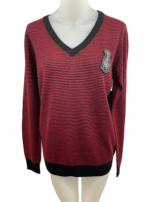 Two-tone striped sweater - signed Christian Audigier