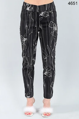 2-tone pull-on pants