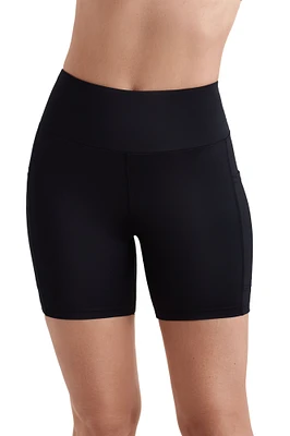 Short de bain midi ou yoga avec poches latérales