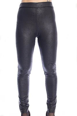 Pantalon legging en cuir ''vegan'' texturé extensible - Michael Tyler
