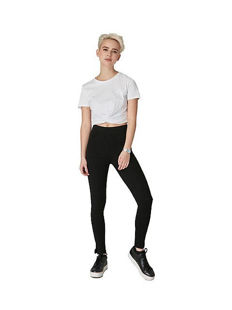 Mid-rise legging pants